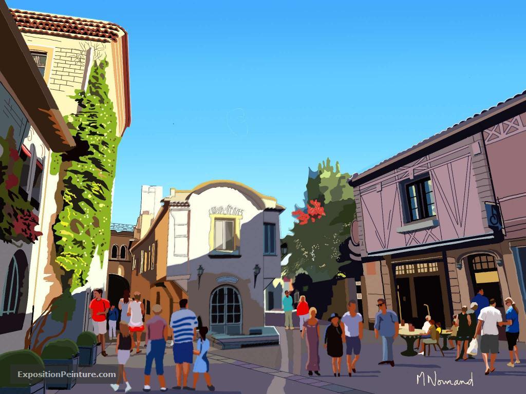 Peinture 2021-04-28 Carcassonne (dans les remparts)