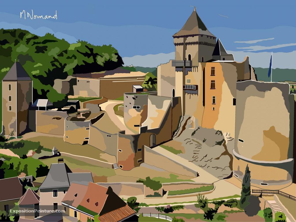 Peinture 2022-12-31 Château de castelnaud