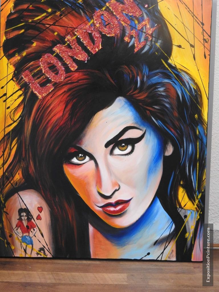 Peinture Amy Winehouse