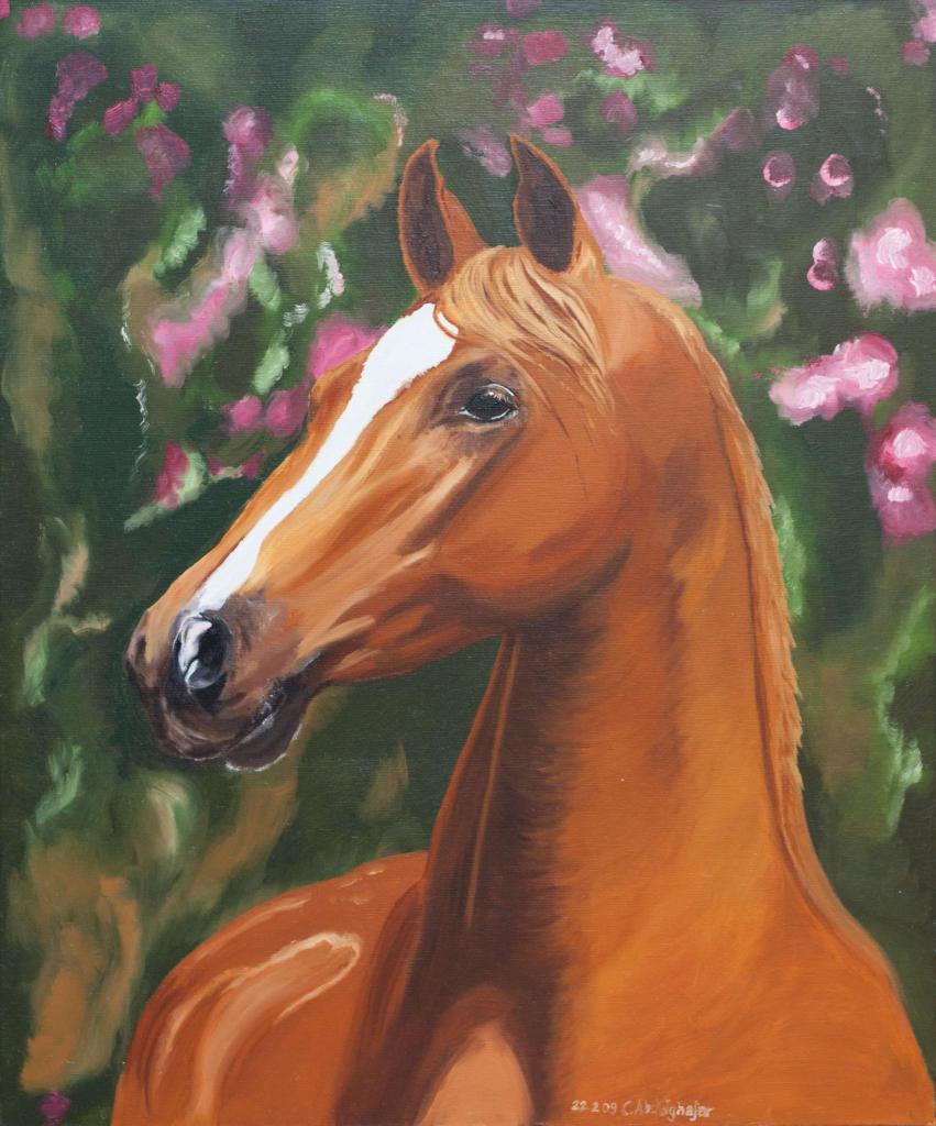 Peinture Beau portrait d'un cheval