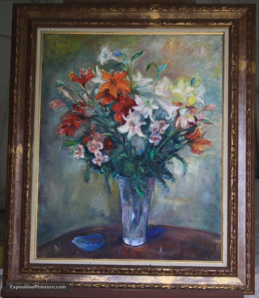 Peinture Bouquet de Lys