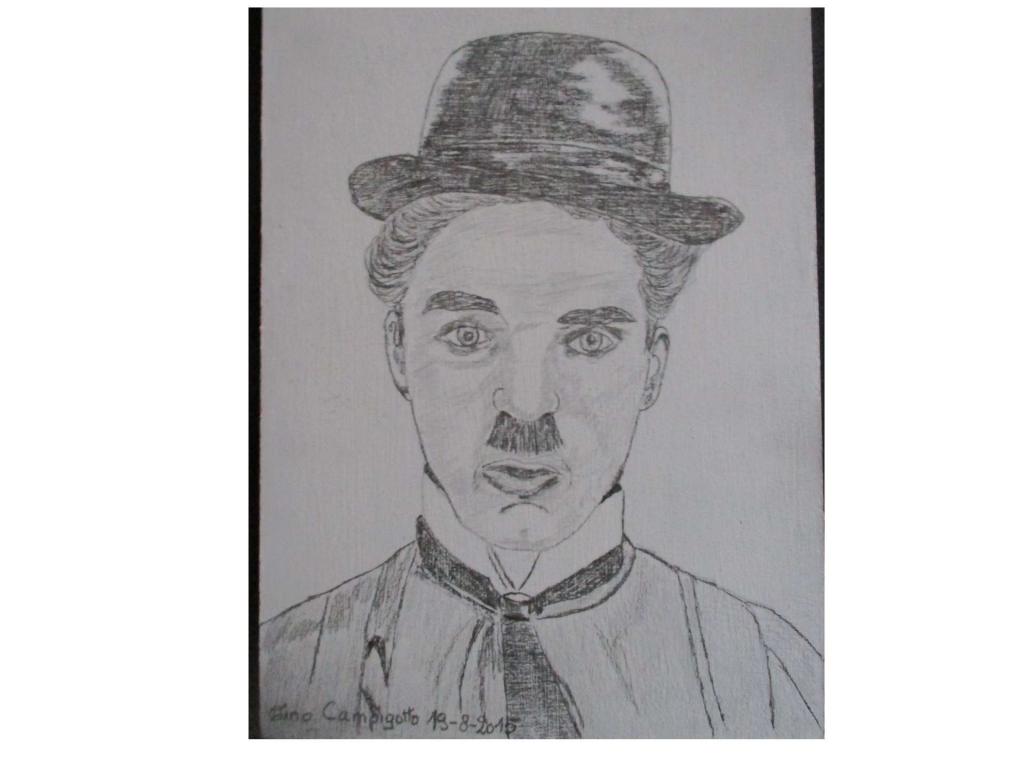 Peinture Charlie Chaplin  19-8-2015