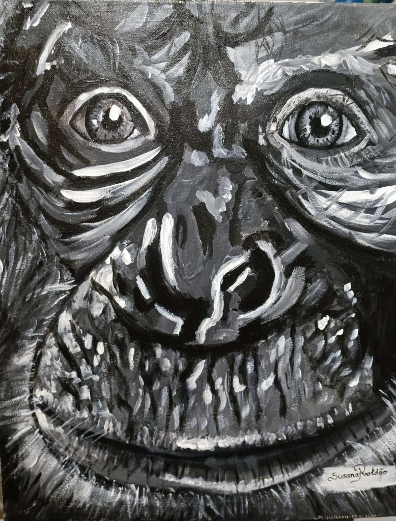 Peinture Chimpanzé