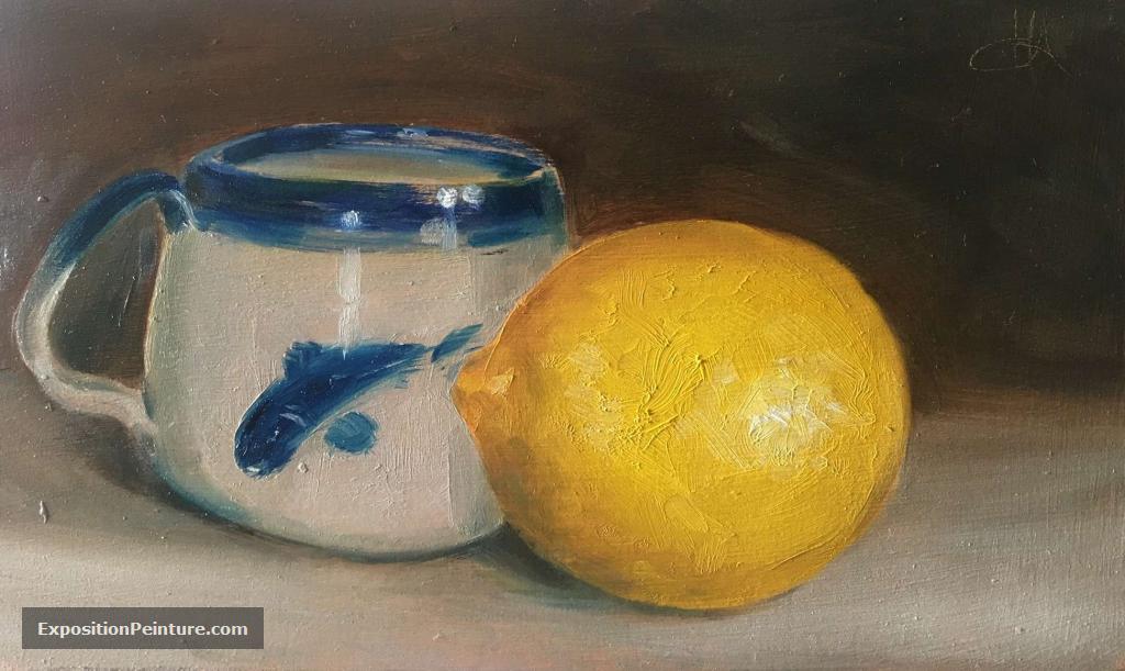 Peinture Citron et faïence du Val de Saire