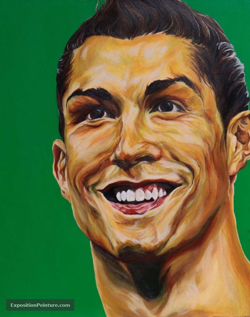 Peinture Cristiano Ronaldo