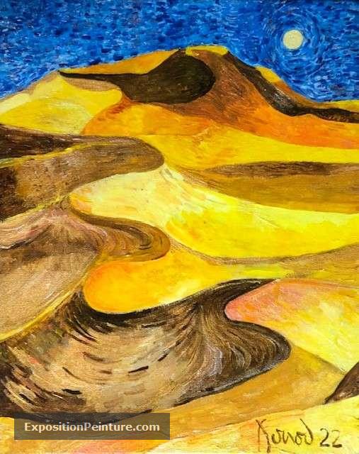 Peinture "Dunes", 2022