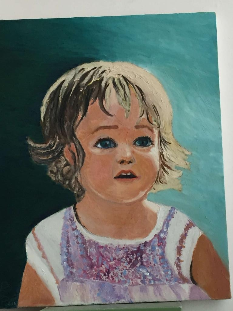 Peinture Elodie à 18 mois