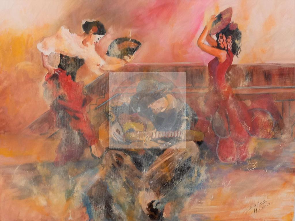 Peinture Flamenco dans la peau