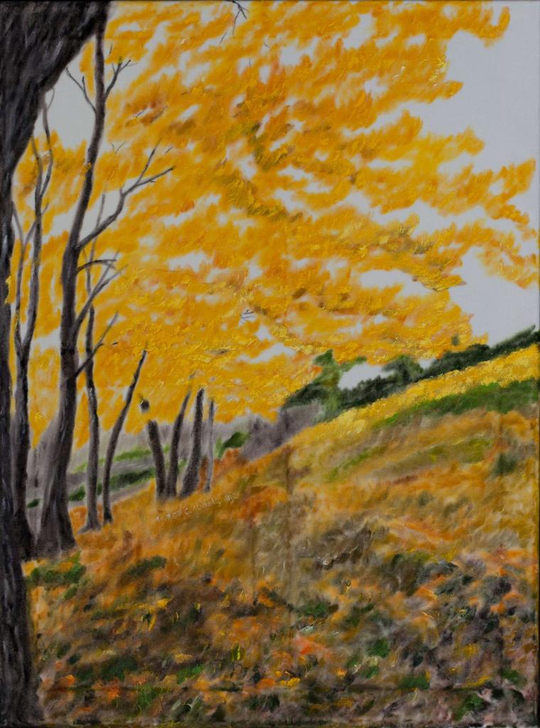 Peinture Forêt d'automne