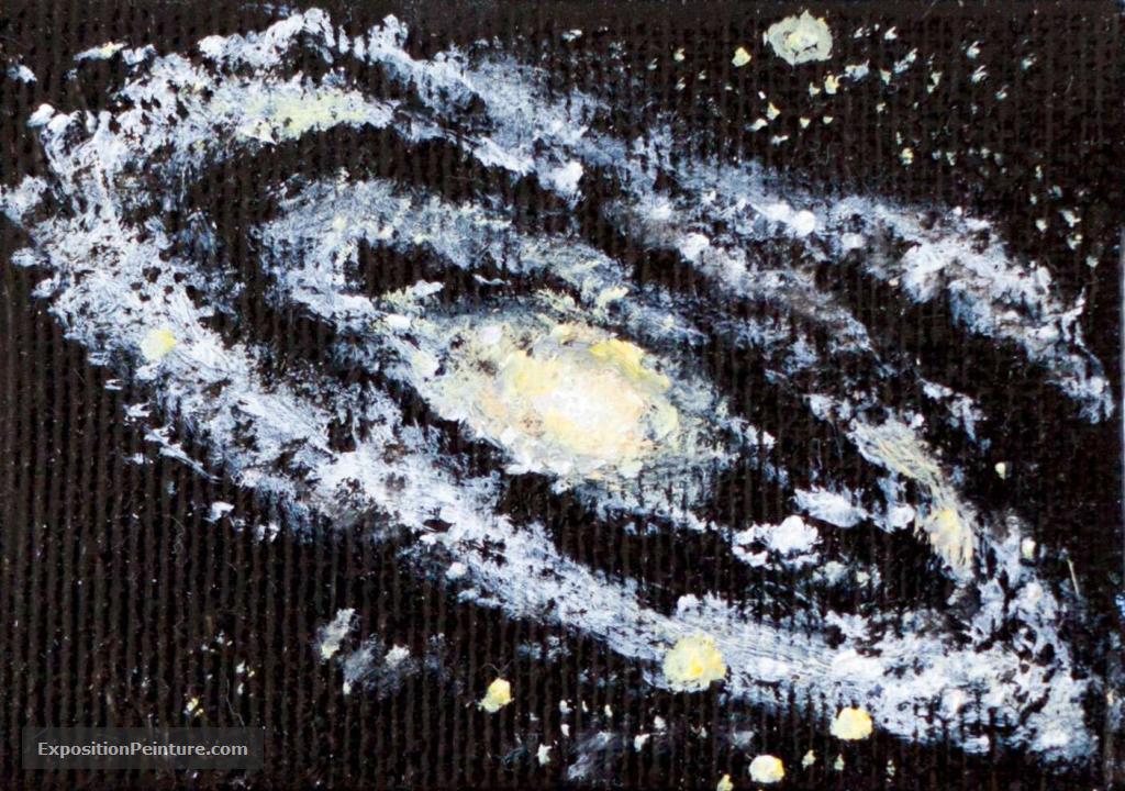 Peinture Galaxie d'Andromède