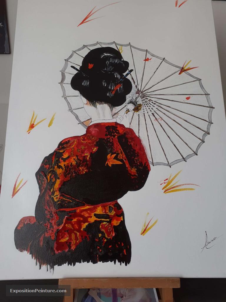 Peinture Geisha 3
