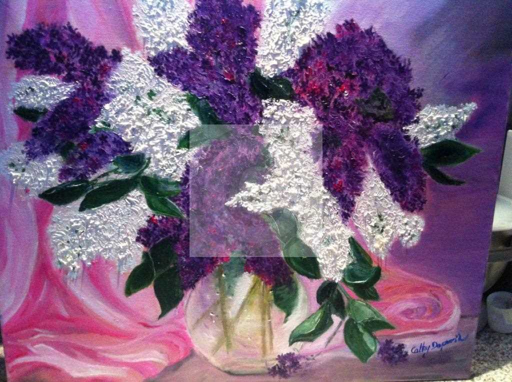 Carte virtuelle Bouquet lilas