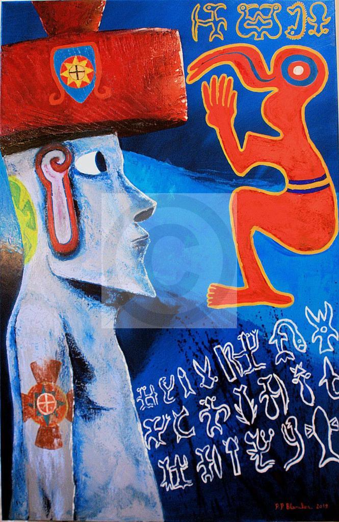 Carte virtuelle Rapa Nui vestige de Mu
