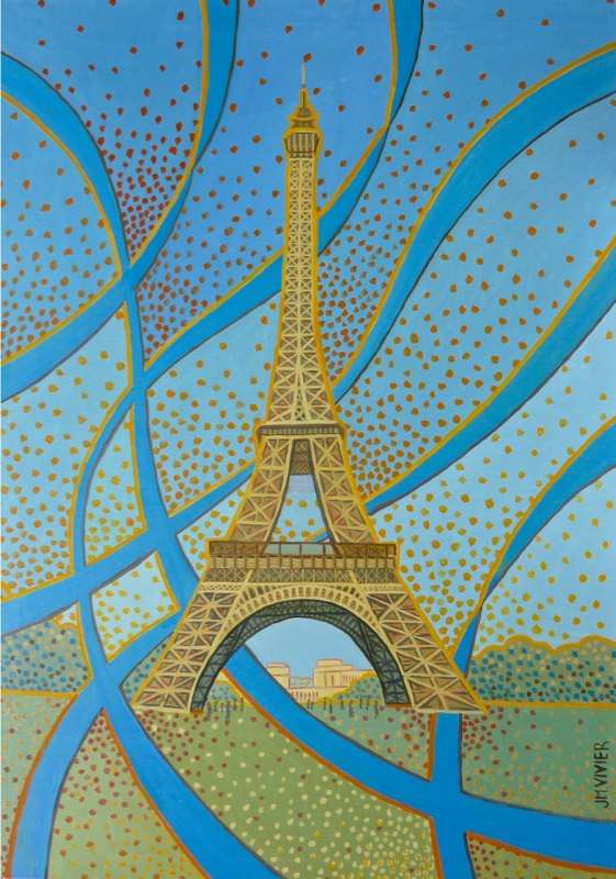 Carte virtuelle PARIS. La tour Eiffel