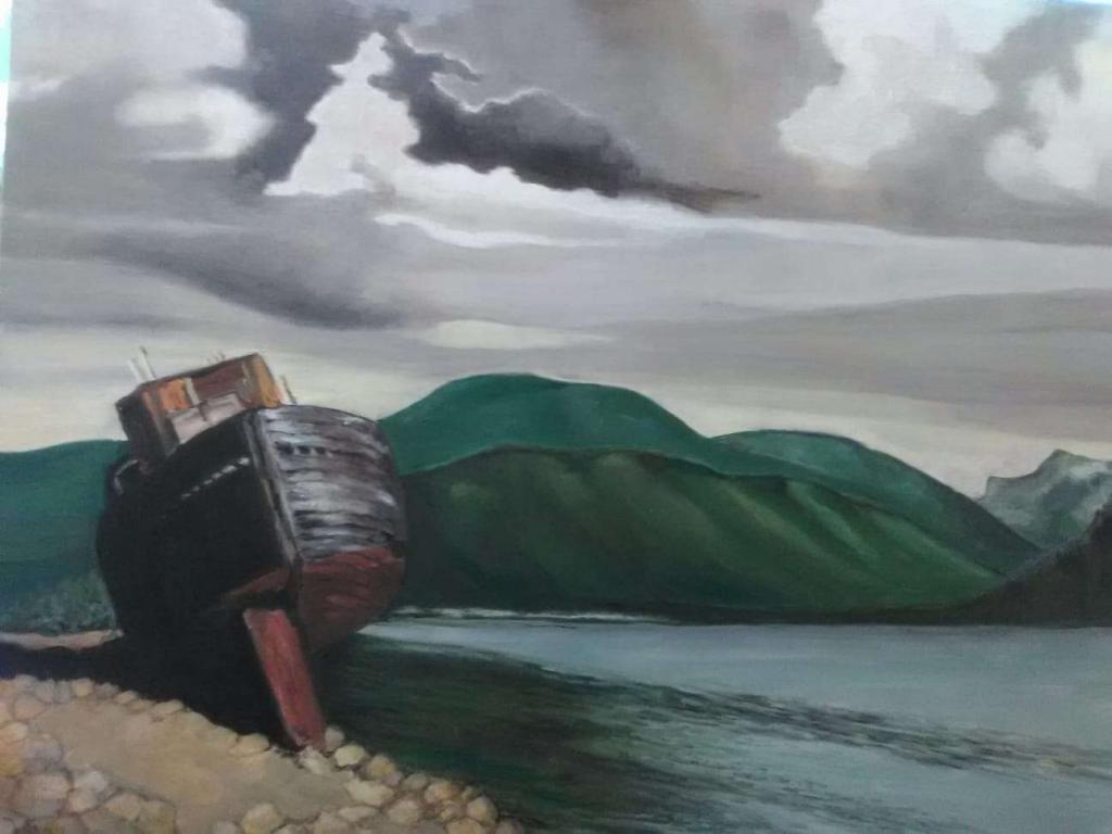 Carte virtuelle Wreck on a Scottish coast