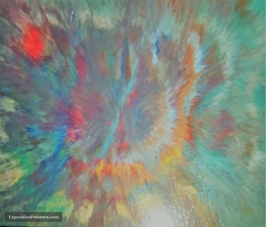 Carte virtuelle Eruption multicolore