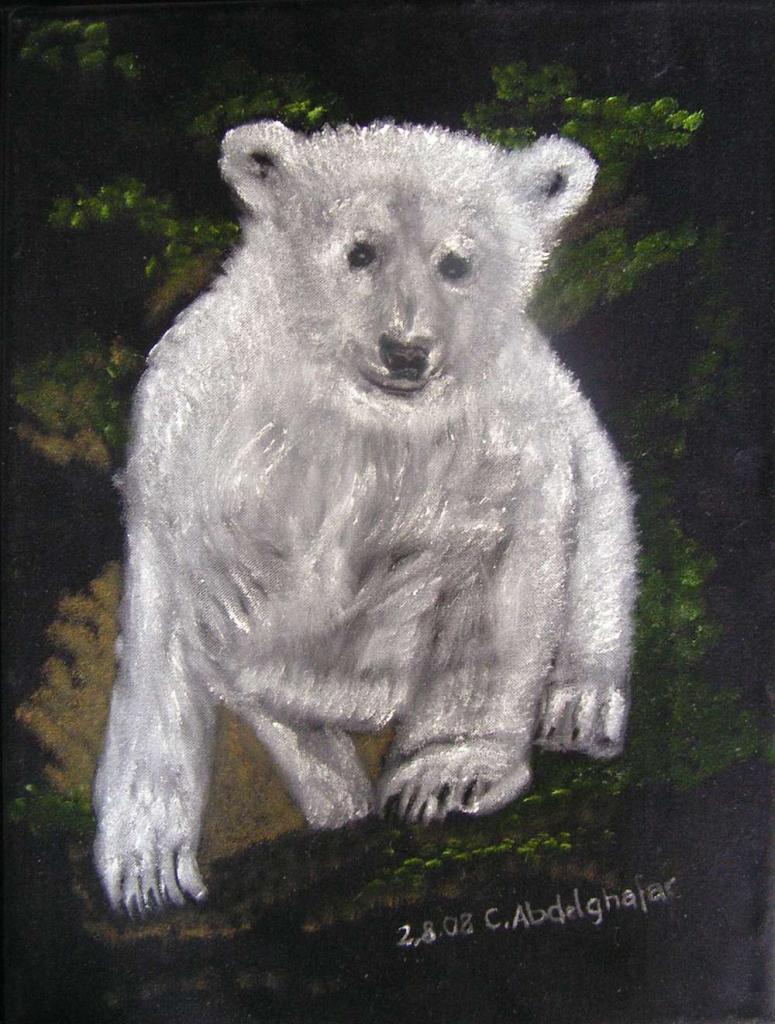 Carte virtuelle L'ours polaire Knut bébé