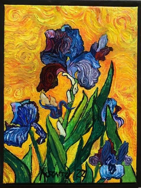 Peinture "Iris", 2022