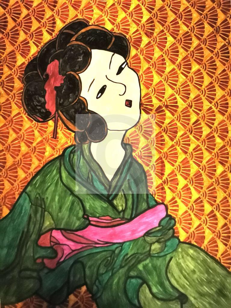 Peinture Jeune japonaise