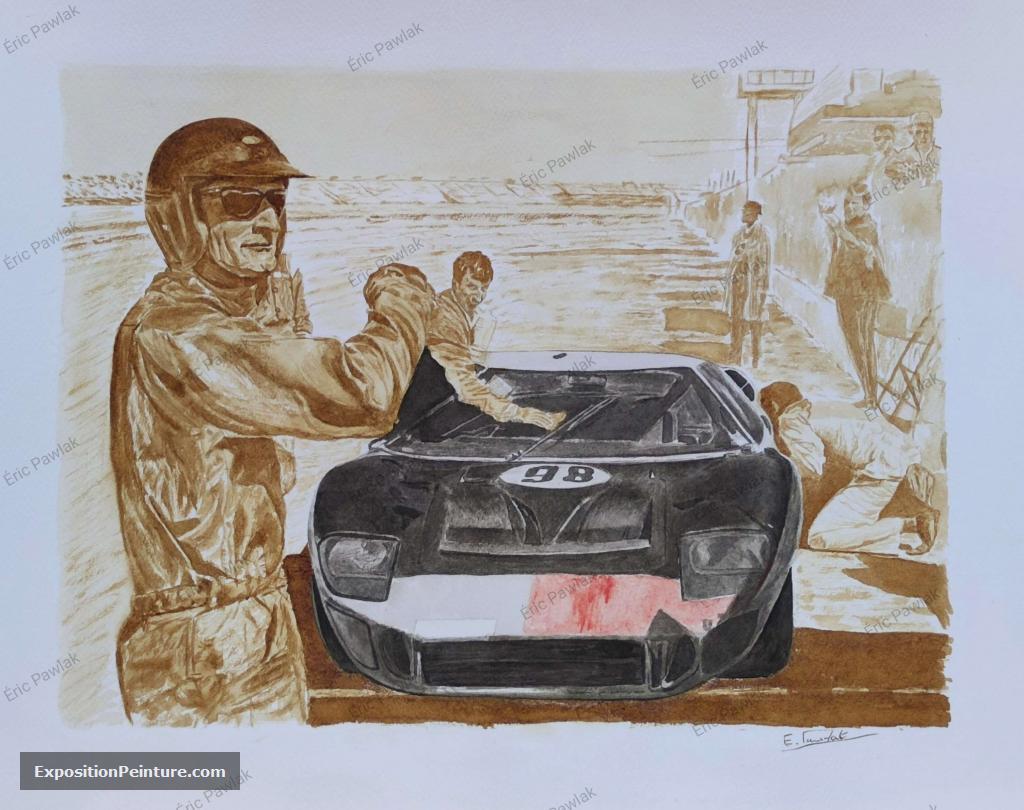 Peinture Ken miles 24h de Daytona 1966