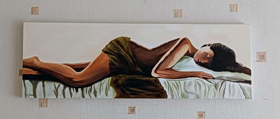 Peinture La femme endormie