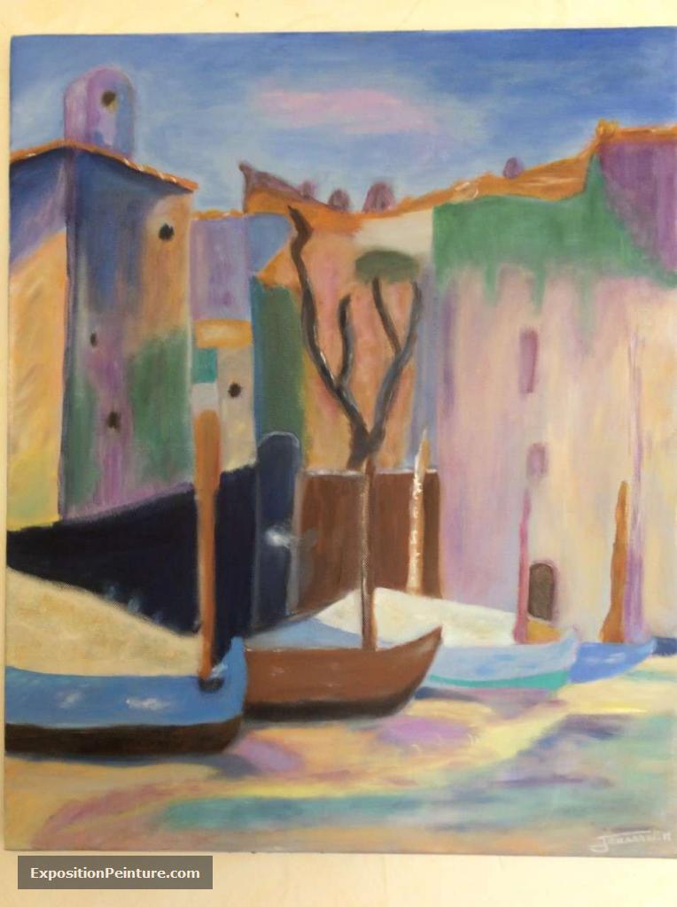 Peinture La jonche à St Tropez
