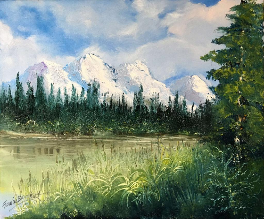 Peinture Lac de montagne