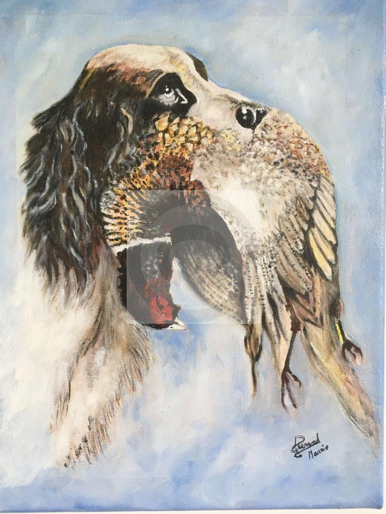 Peinture Le chien de chasse