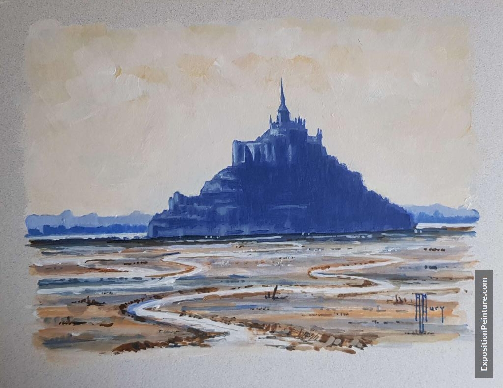 Peinture Le Mont Saint Michel