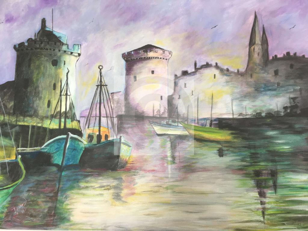 Peinture Le port de la Rochelle