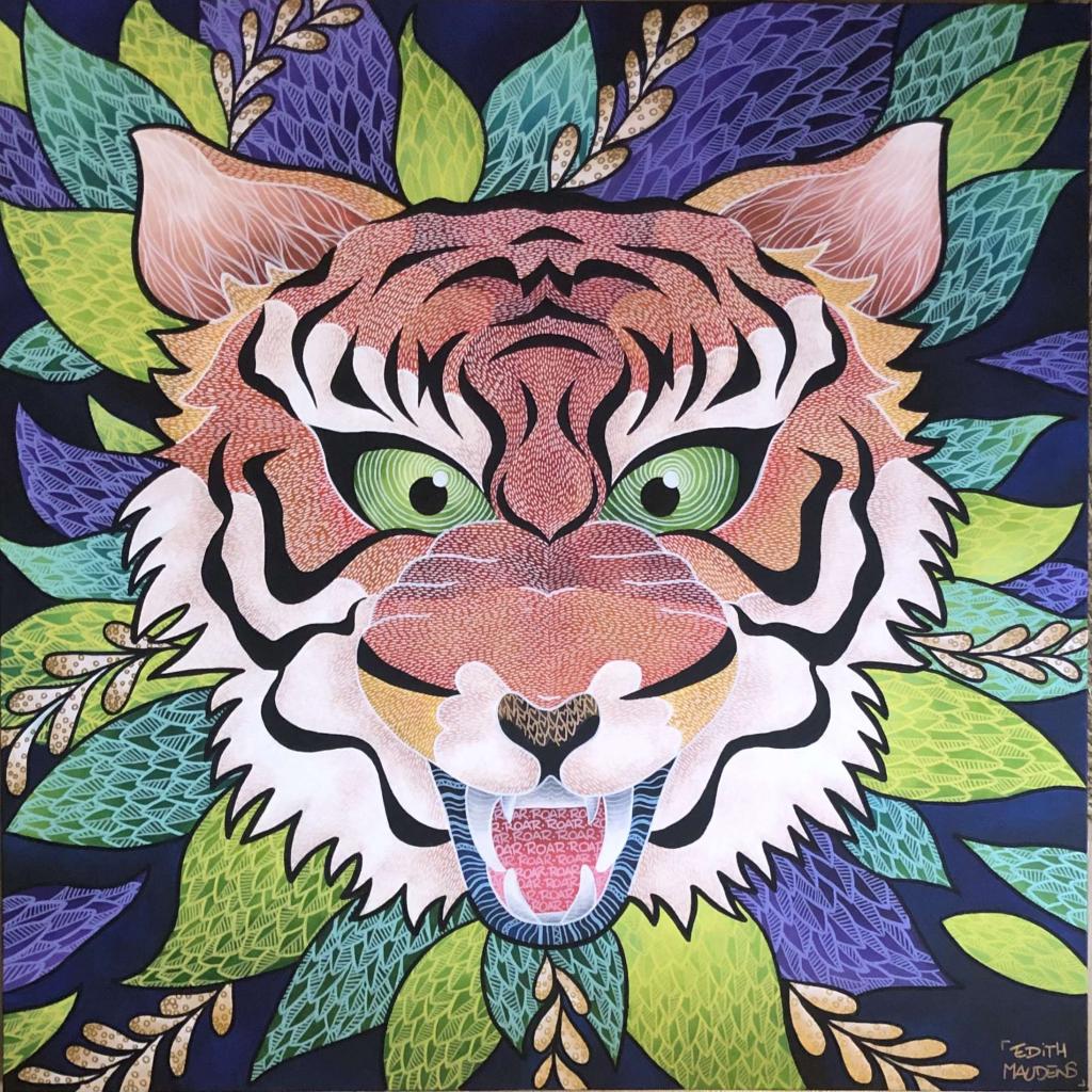 Peinture Le tigre en colère