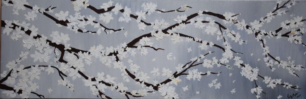 Peinture © Les cerisiers sont blancs