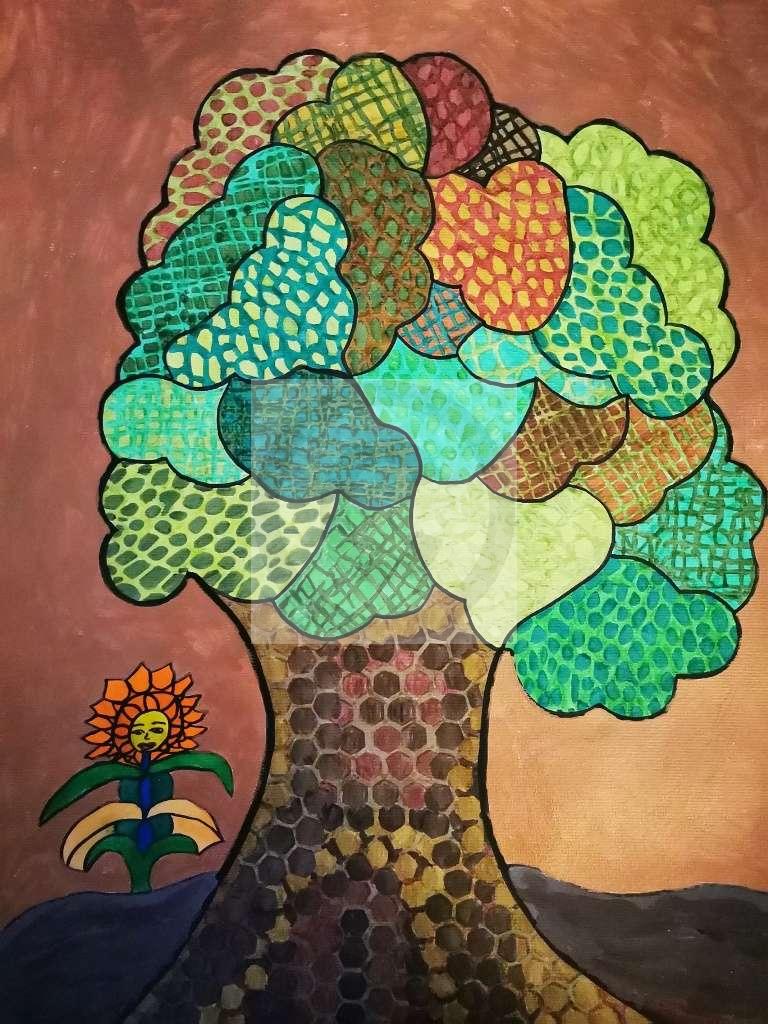 Peinture Les couleurs de l'arbre