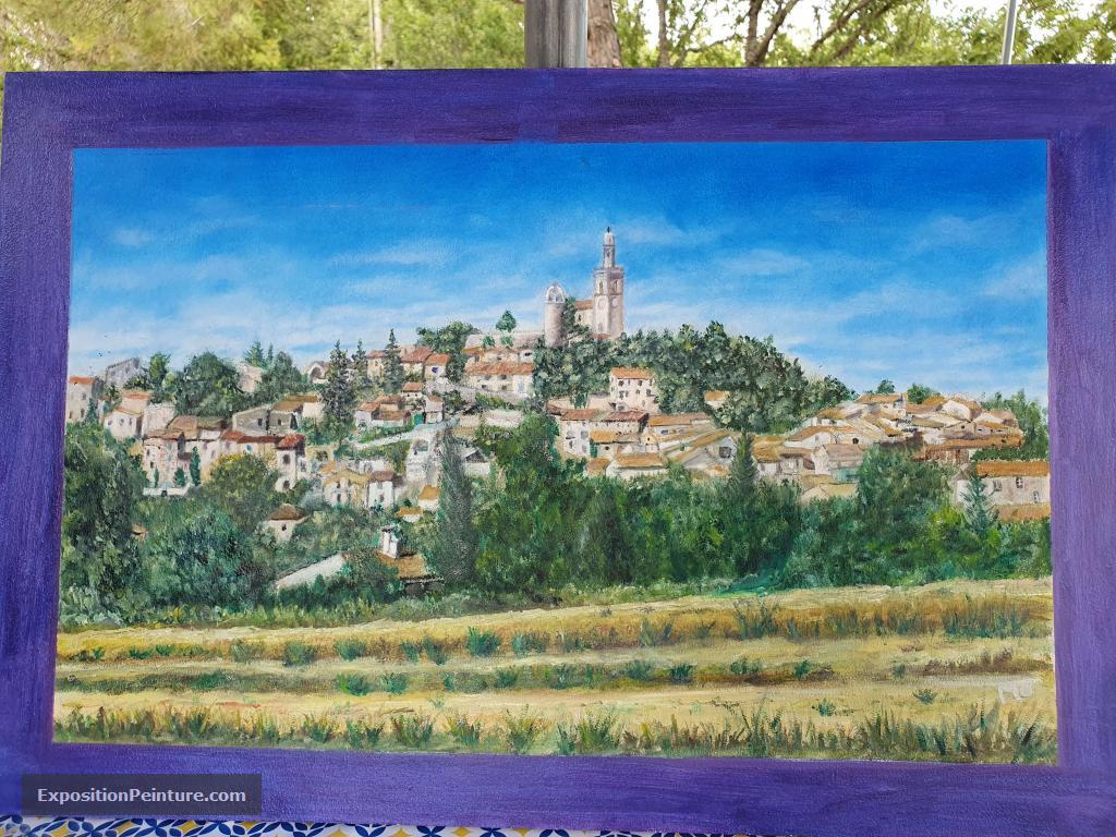 Peinture Mon village