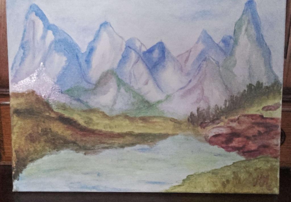 Peinture montagnes