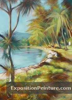 Peinture Paysage de Nouméa