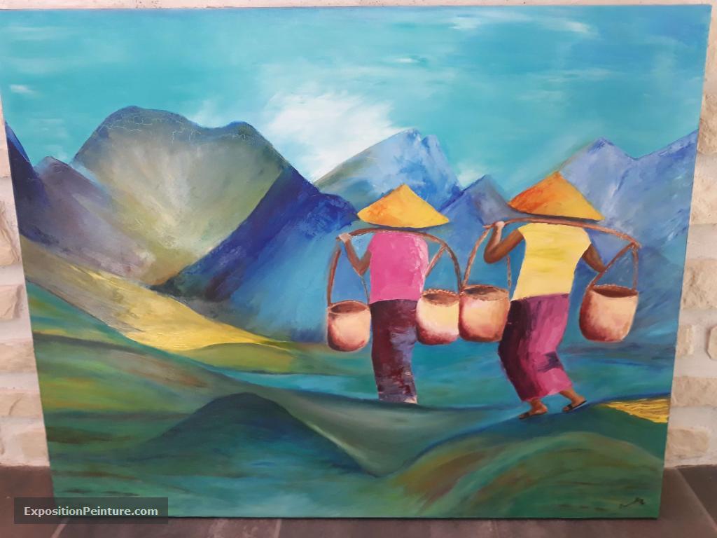 Peinture Paysage du Vietnam
