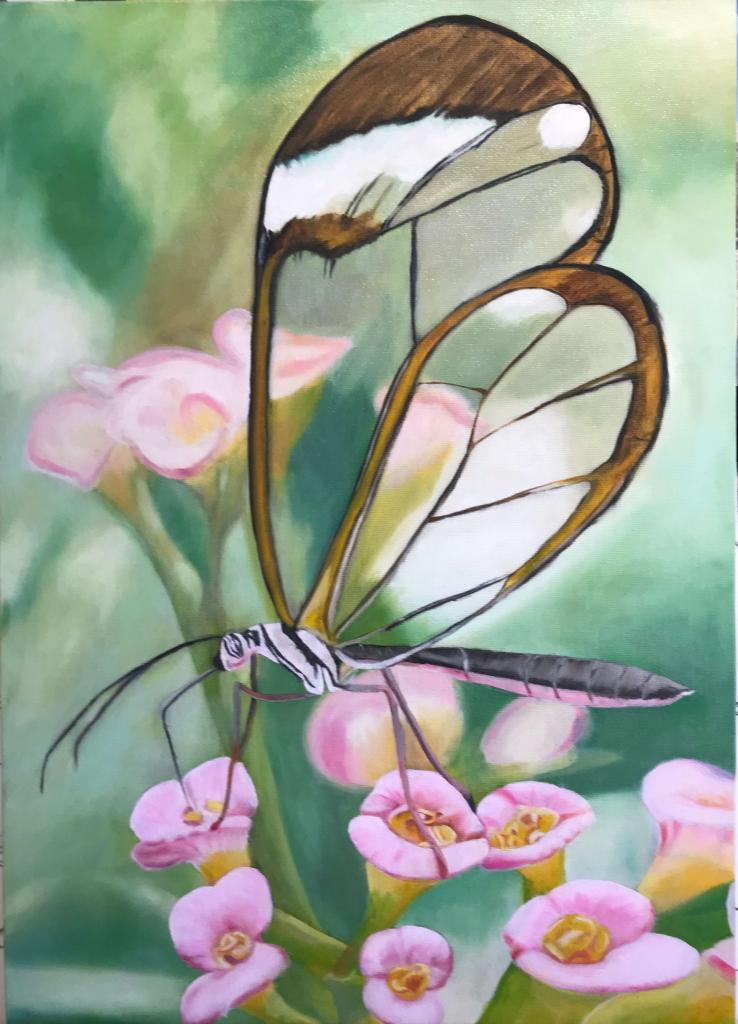 Peinture Peinture à l'huile-Papillon