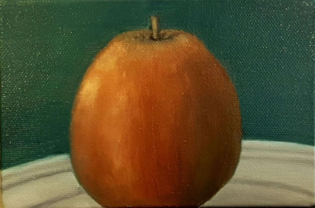 Peinture Pomme inversée