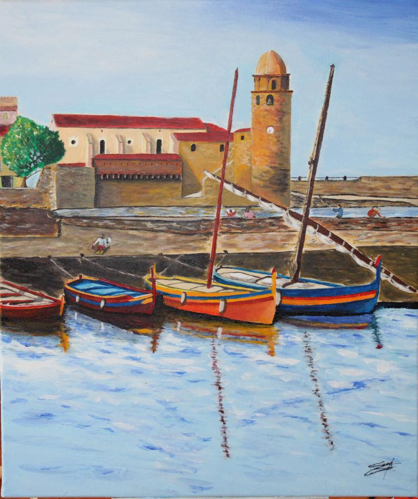 Peinture Port de Collioure
