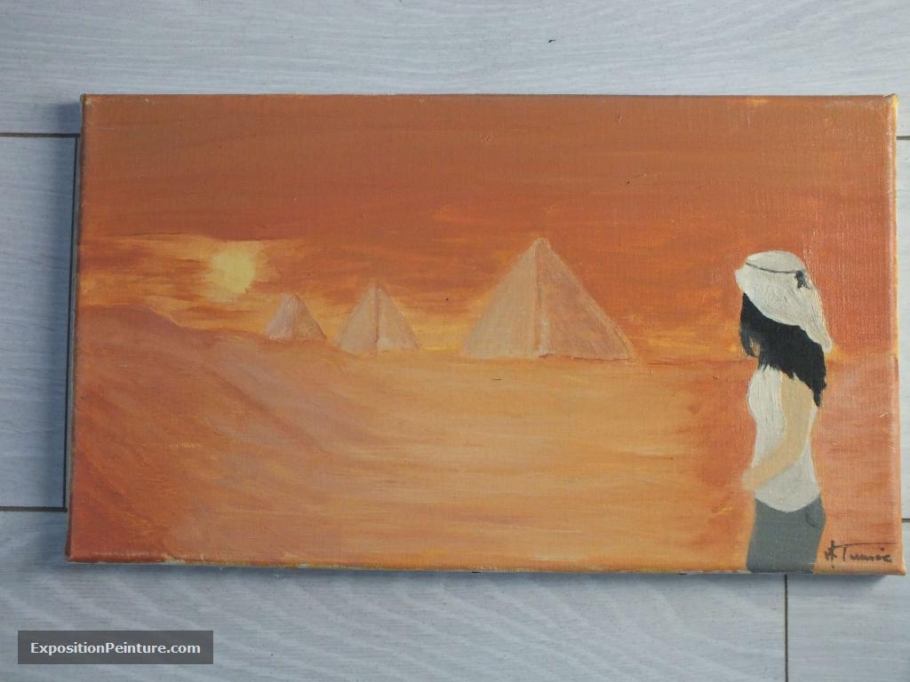 Peinture Pyramides