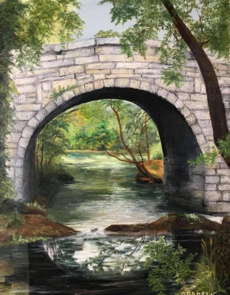Peinture Sous un pont