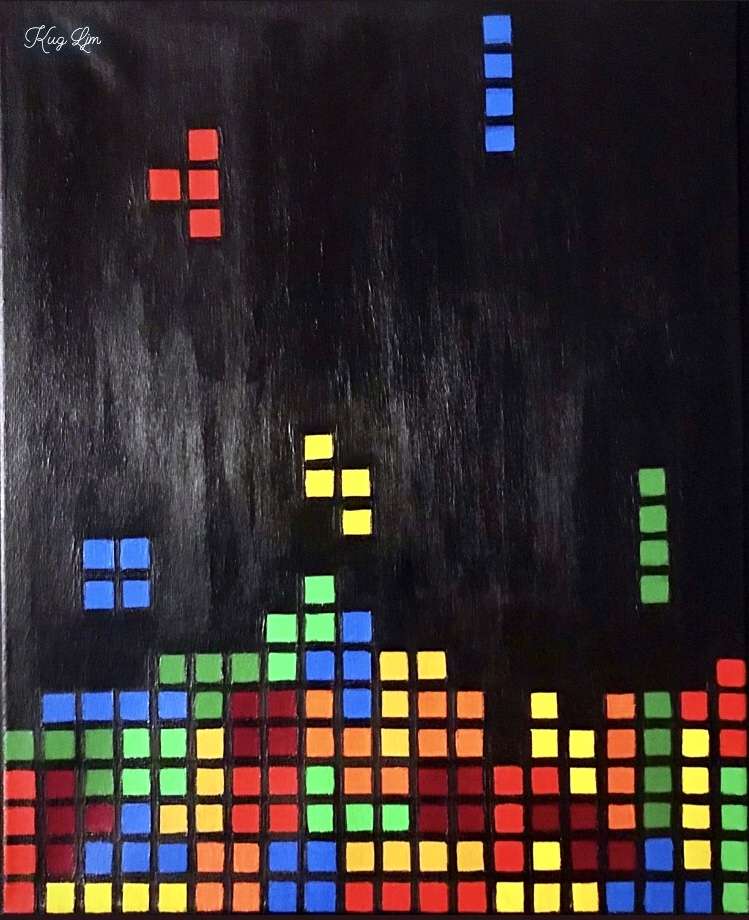 Peinture Tetris color