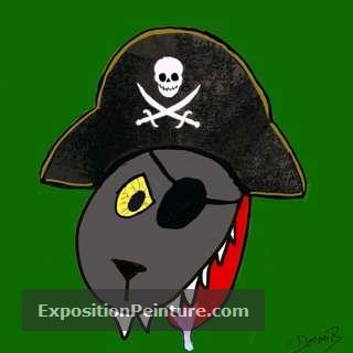 Peinture Wolfy pirate