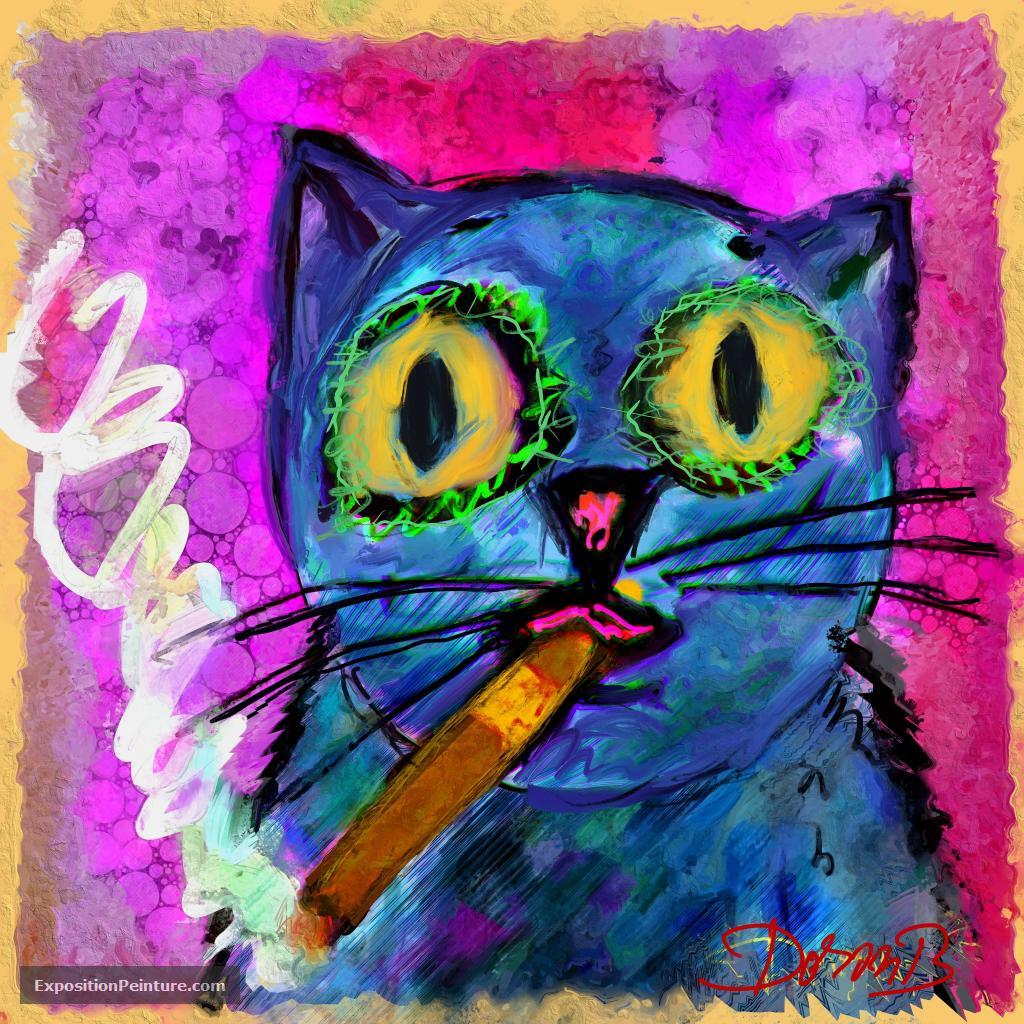 Peinture Zori le chat